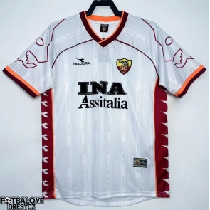 AS Roma 1999-2000 Retro Venkovní Dres Krátký Rukáv